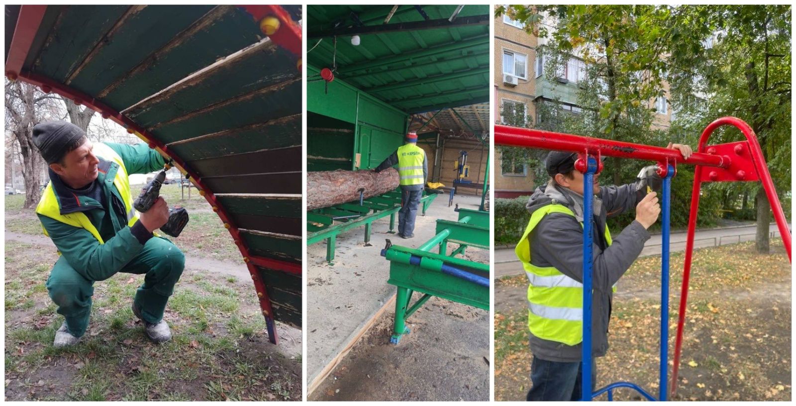 Відремонтували тисячі елементів дитячих майданчиків комунальники: Новини Харкова